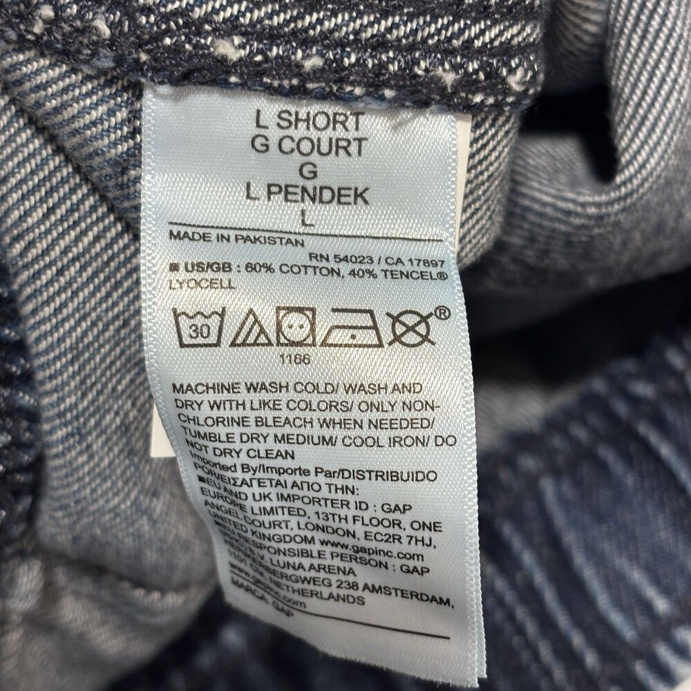 Gap Size Large Short Supersoft Pull On Barrel Jeans Medium Wash NWT - Picture 5 of 6